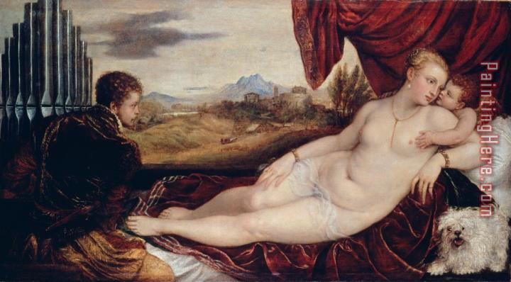 Titian Venus with The Organ Player